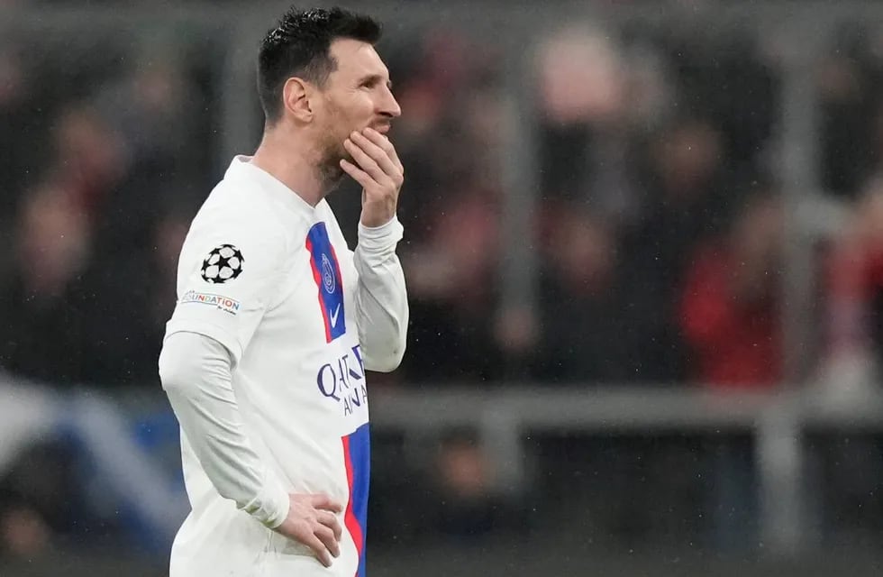 Messi y PSG, afuera de la Champions. Duras críticas de la prensa francesa. (AP)