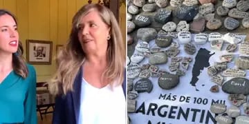 Gabriela Cerruti hizo un polémico comentario sobre las piedras en memoria de los fallecidos por Covid-19
