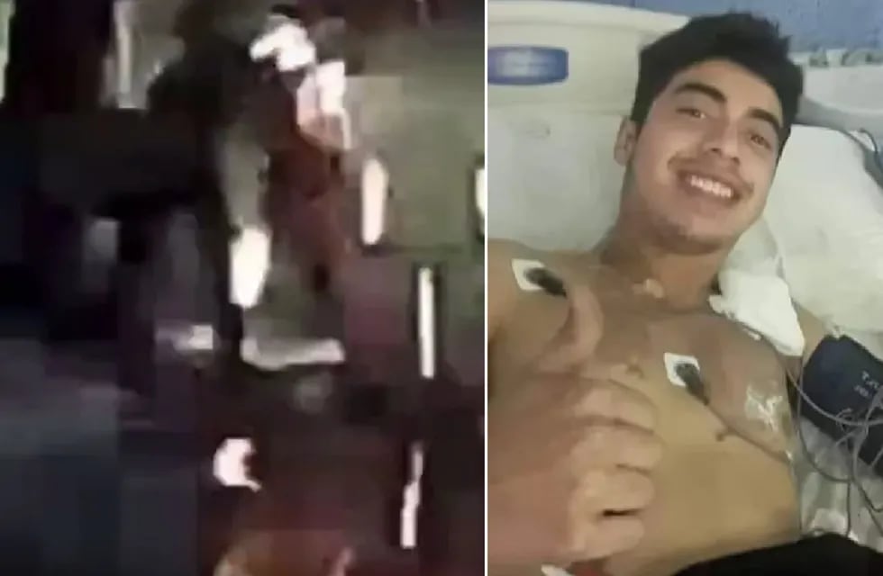 Video de Gabriel Berón, el joven alcanzado por un rayo en San Luis (Gentileza)