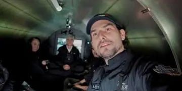 El youtuber a bordo del sumergible de OceanGate Expeditions para realizar su expedición al Titanic
