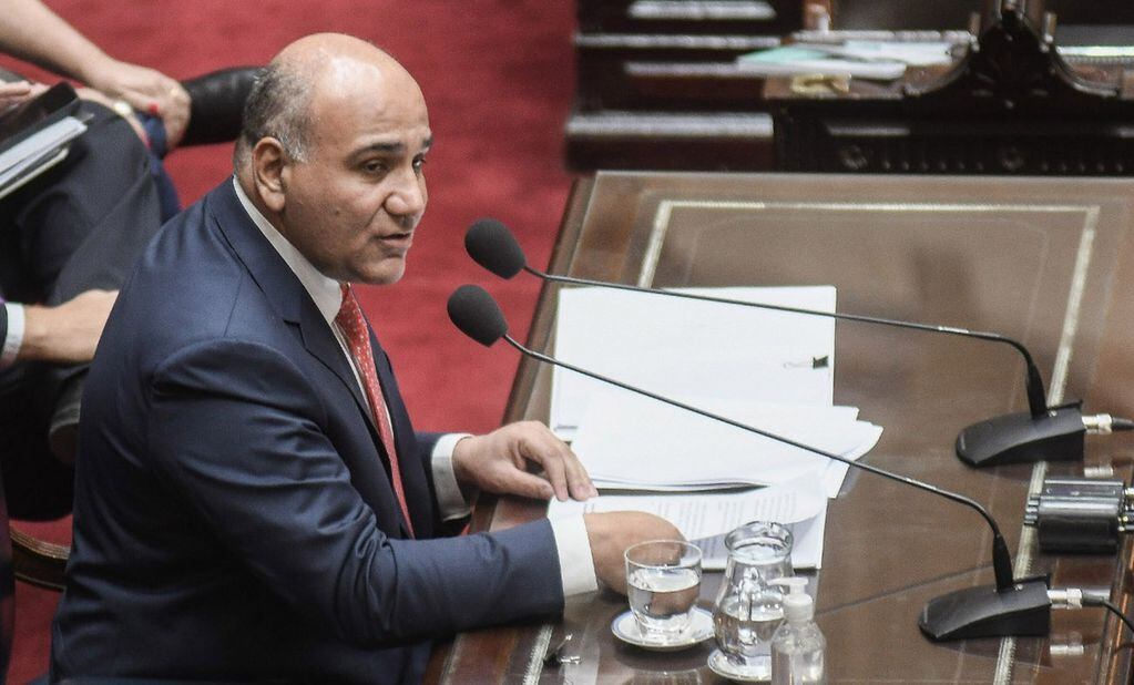 El jefe de gabinete Juan Manzur presenta su primer informe de gestión ante la Cámara de Diputados. (Federico López Claro)