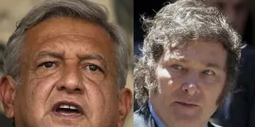 López Obrador y Javier Milei