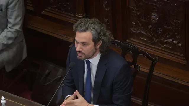 Santiago Cafiero da informe de gestión ante el Senado