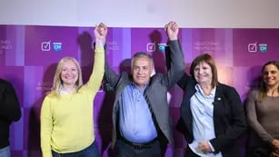 Patricia Bullrich, Alfredo Cornejo y Hebe Casado