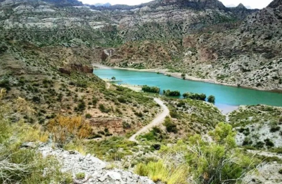 Zona donde construirán la represa El Baqueano y avanza el proyecto del embalse en el sur de Mendoza.