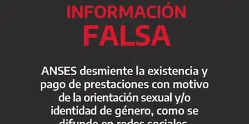 Subsidio LGBTIQ+: es falso que la ANSES paga a las personas por su orientación sexual