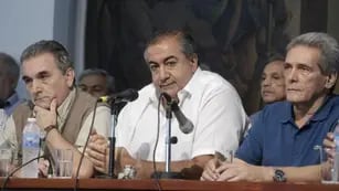 CGT. Los dirigentes Juan Carlos Schmid, Héctor Daer y Carlos Acuña (Archivo).
