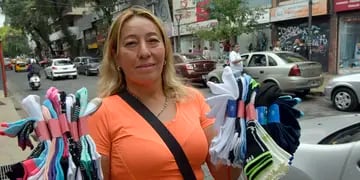 Gilda Quinteros vendedora ambulante del centro de Mendoza