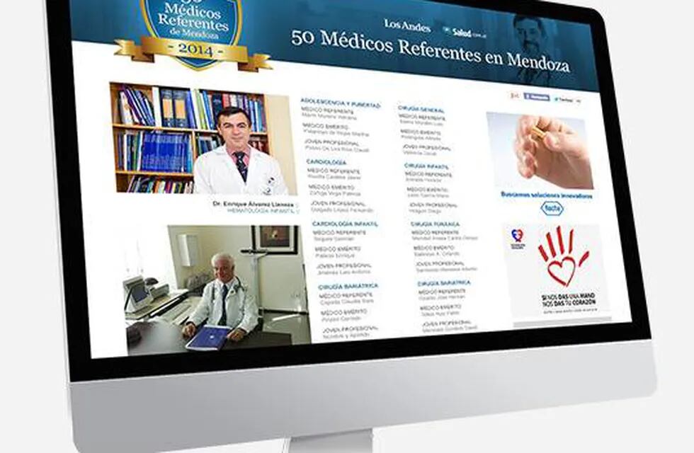 El 14 se conocerán los "50 médicos referentes de Mendoza"