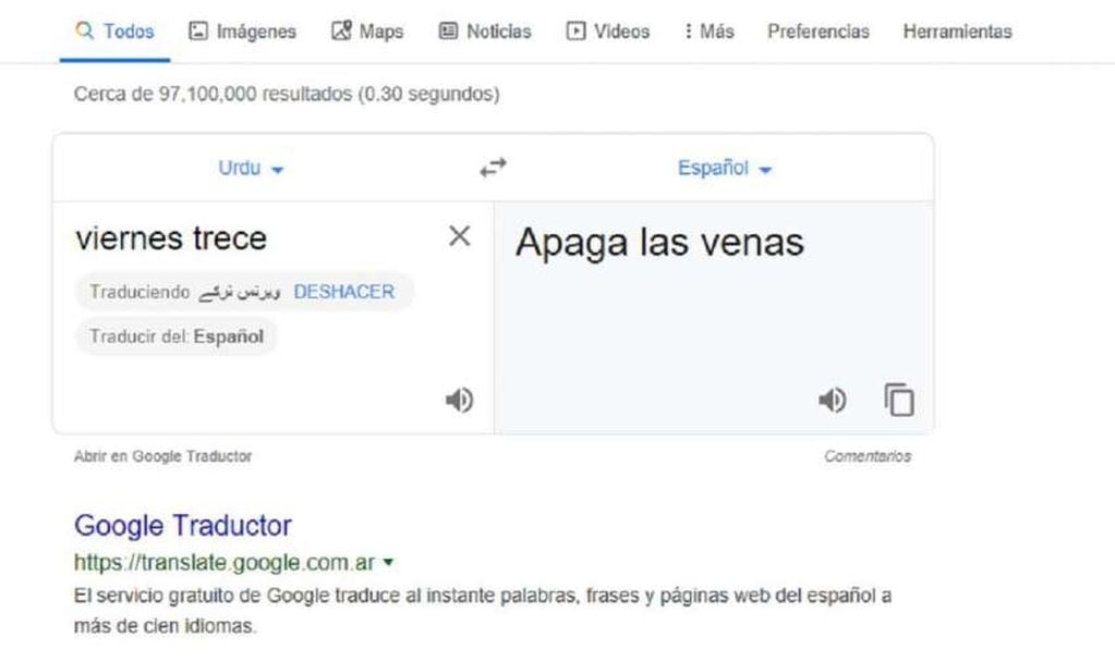 
    La traducción que aparece en Google Translate.
   