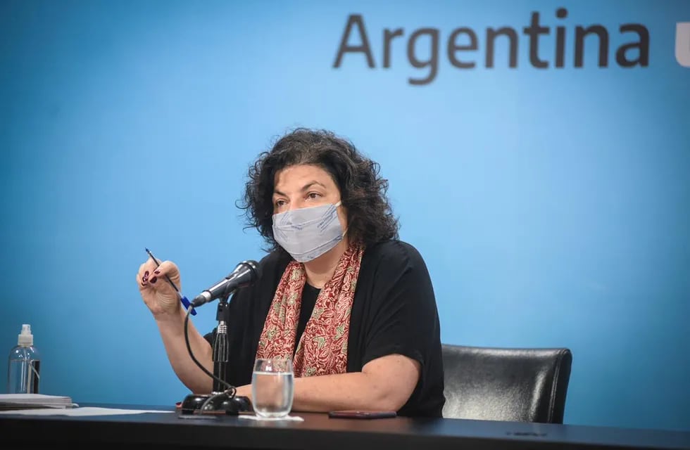 Carla Vizzotti, ministra de Salud de la Nación, se reunió con los responsables de las empresas que proveen el oxígeno a los centros de salud. Foto: Presidencia.