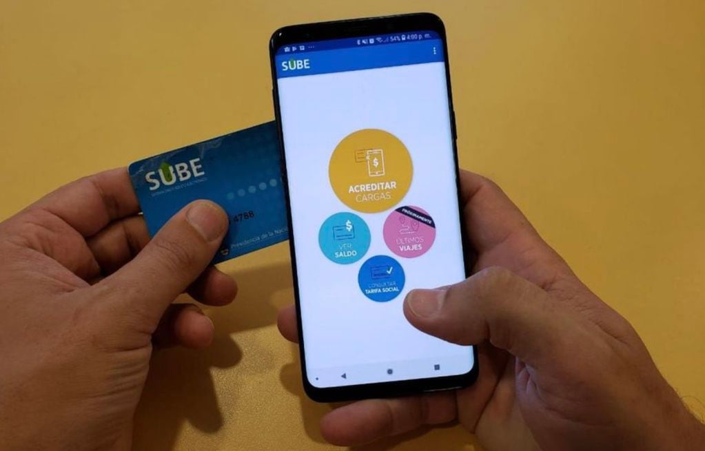 Carga de tarjeta SUBE con tecnología NFC