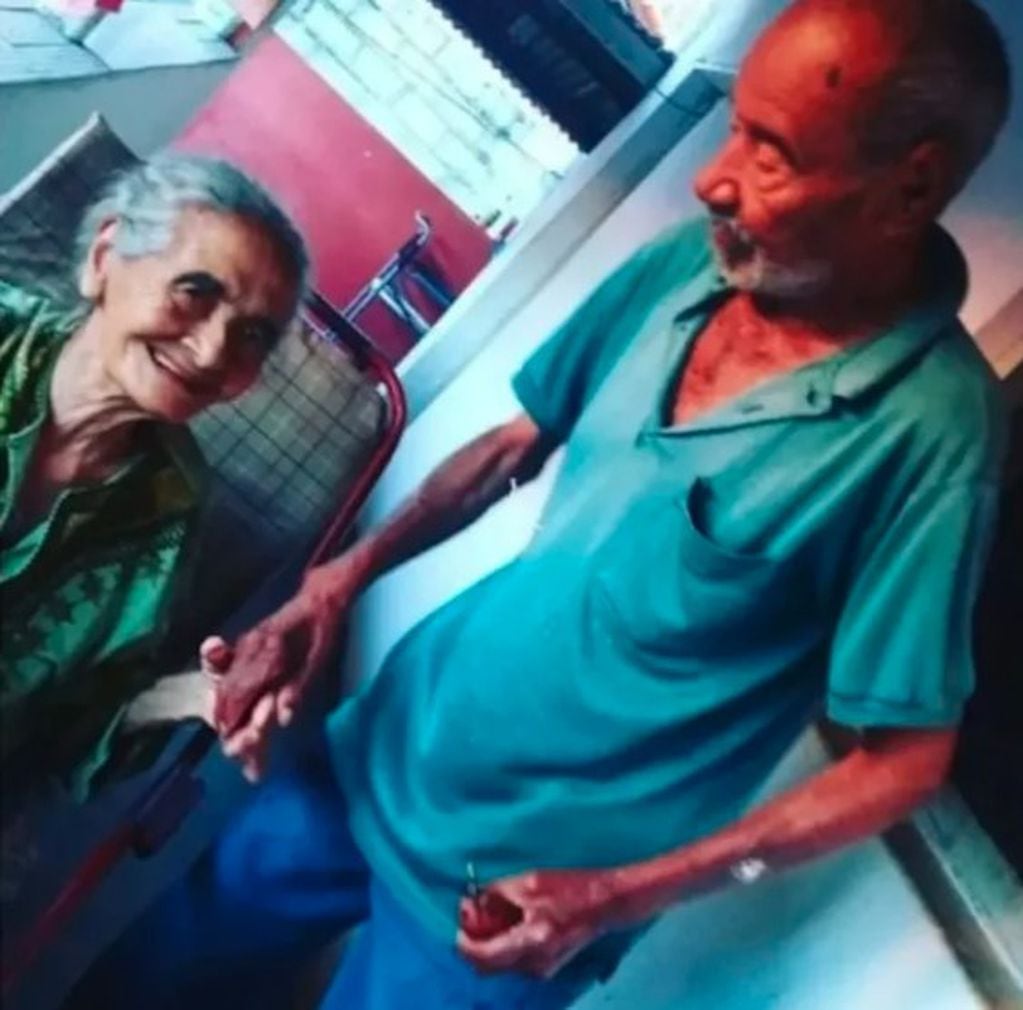 Mamédio Alves Magalhães tenía 105 años, y Ana Araújo Magalhães 100. Foto: Gentileza Clarín.
