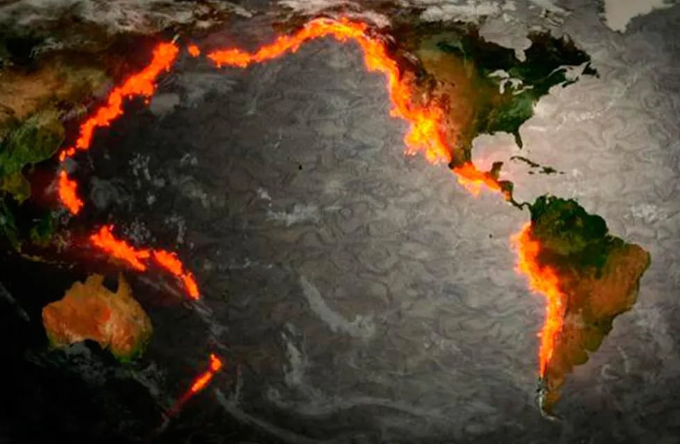 Cinturón de fuego del Pacífico - Imagen ilustrativa / Web