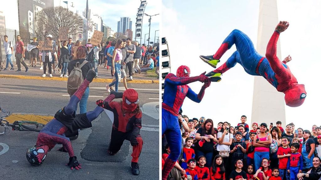 Argentina lo hizo: miles de Spider-Man marcaron un nuevo récord mundial .Foto: X.