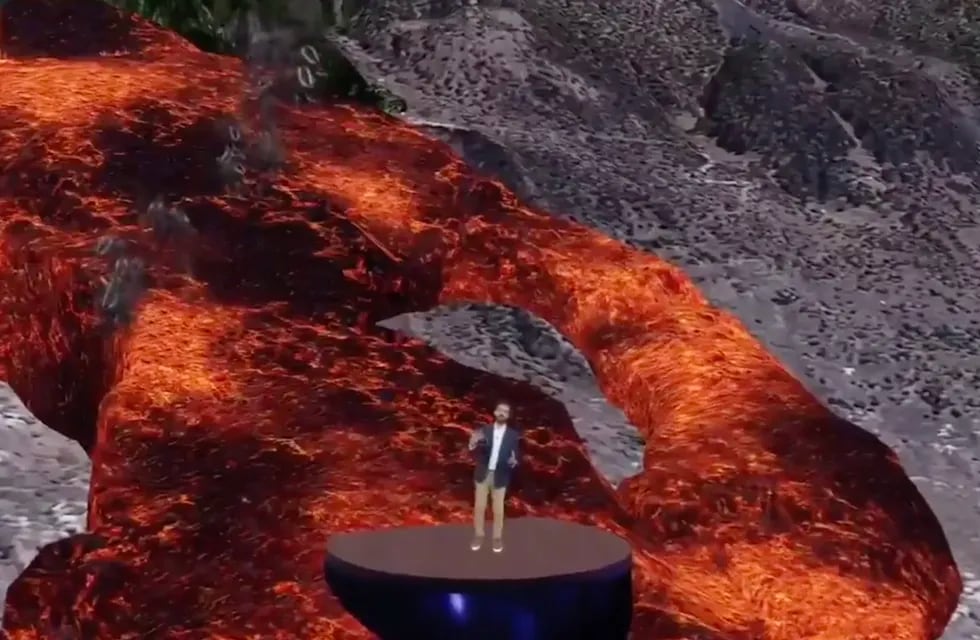 La TV canaria usa realidad aumentada para mostrar la actividad del volcán de la isla de la Palma