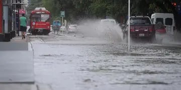 Tormenta de lluvia y granizo en Mendoza