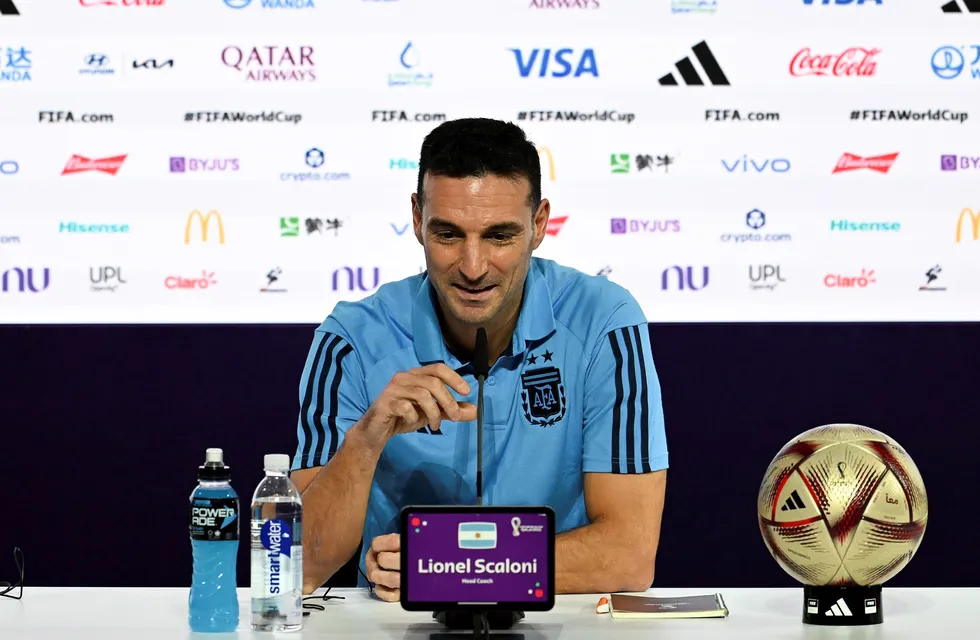 Lionel Scaloni dio la última conferencia de prensa antes de la gran final del Mundial Qatar 2022.