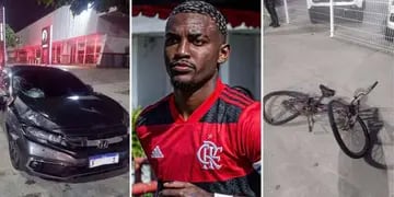 Un jugador del Flamengo atropelló y mató a un delivery en Río de Janeiro