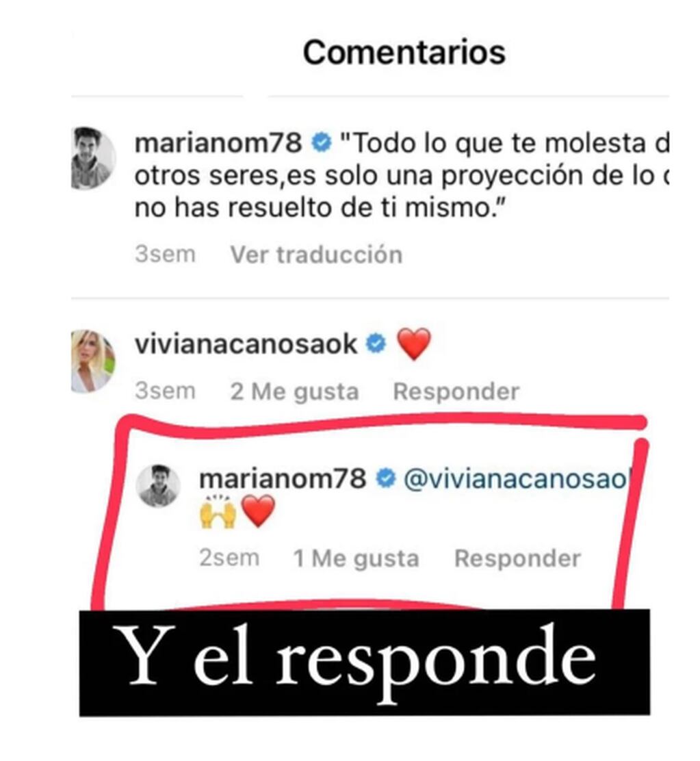 La respuesta de Mariano a los comentarios de Viviana