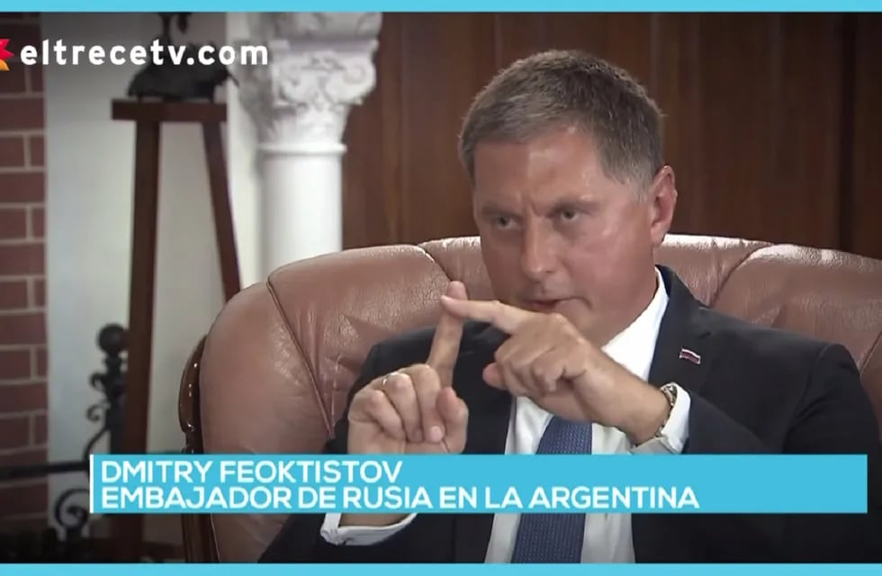 El embajador ruso en Argentina, Dmitry Feoktistov (El Trece)