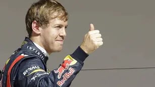 Pole de Vettel. “Estoy muy contento con el resultado” (Foto: AP).