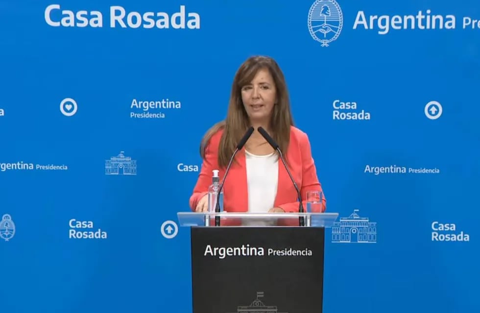 La portavoz presidencial Gabriela Cerruti ofreció una conferencia de prensa este jueves (Archivo)