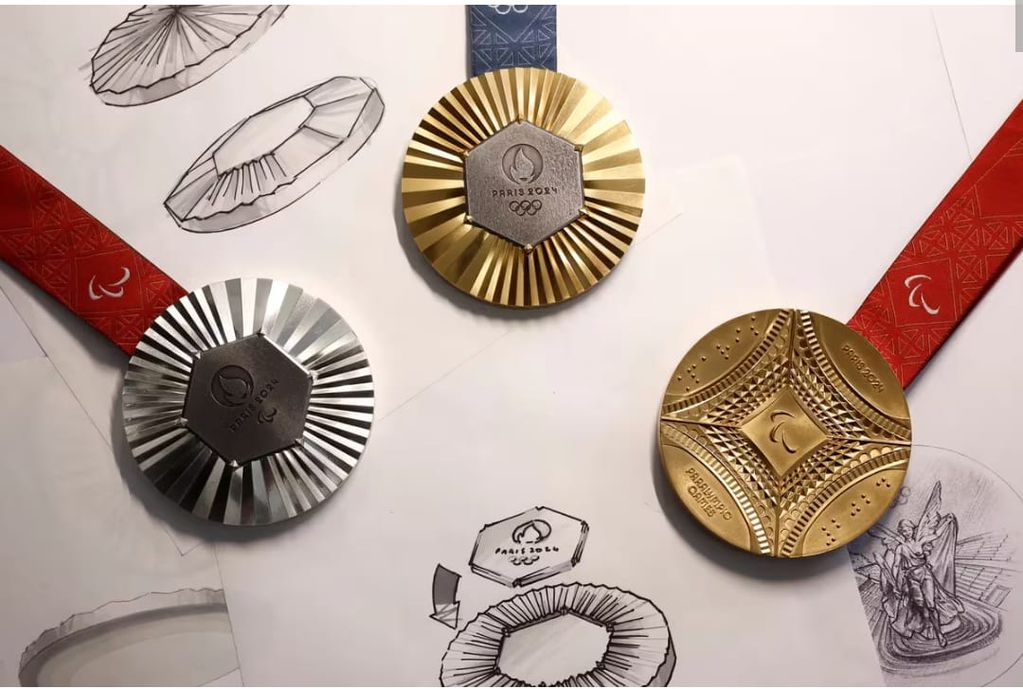 Las medallas tienen un diseño único en la historia olímpica, que además la convierten en pieza de incalculable valor.