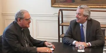 Monseñor Ojea y Alberto Fernández