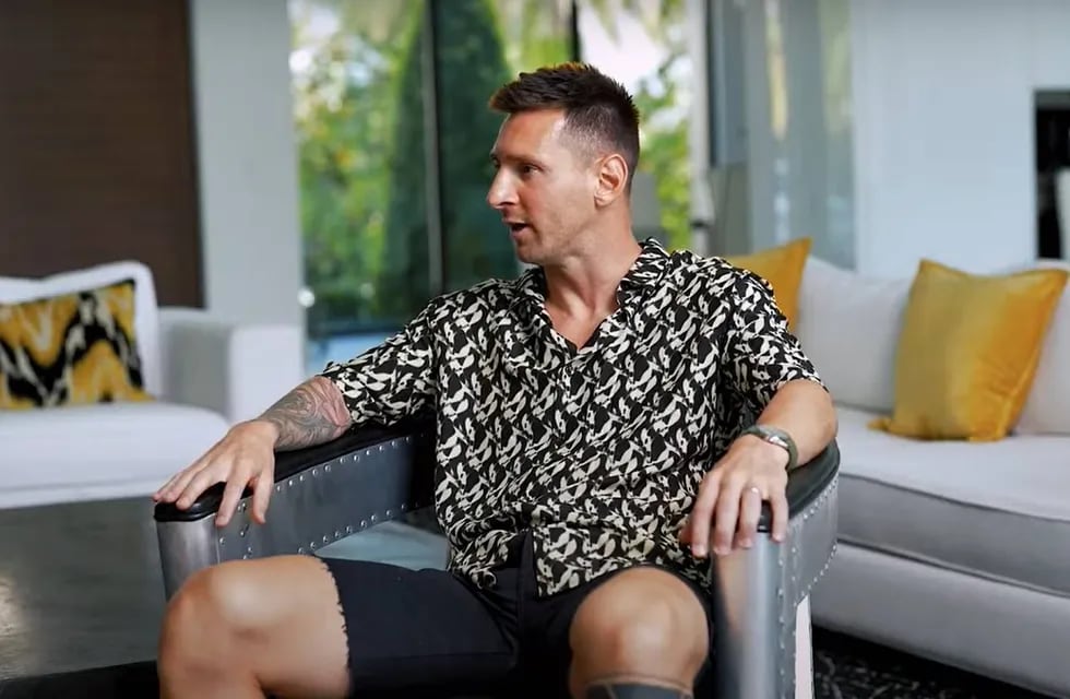 Messi en la entrevista en Olga, con Migue Granados (Captura)