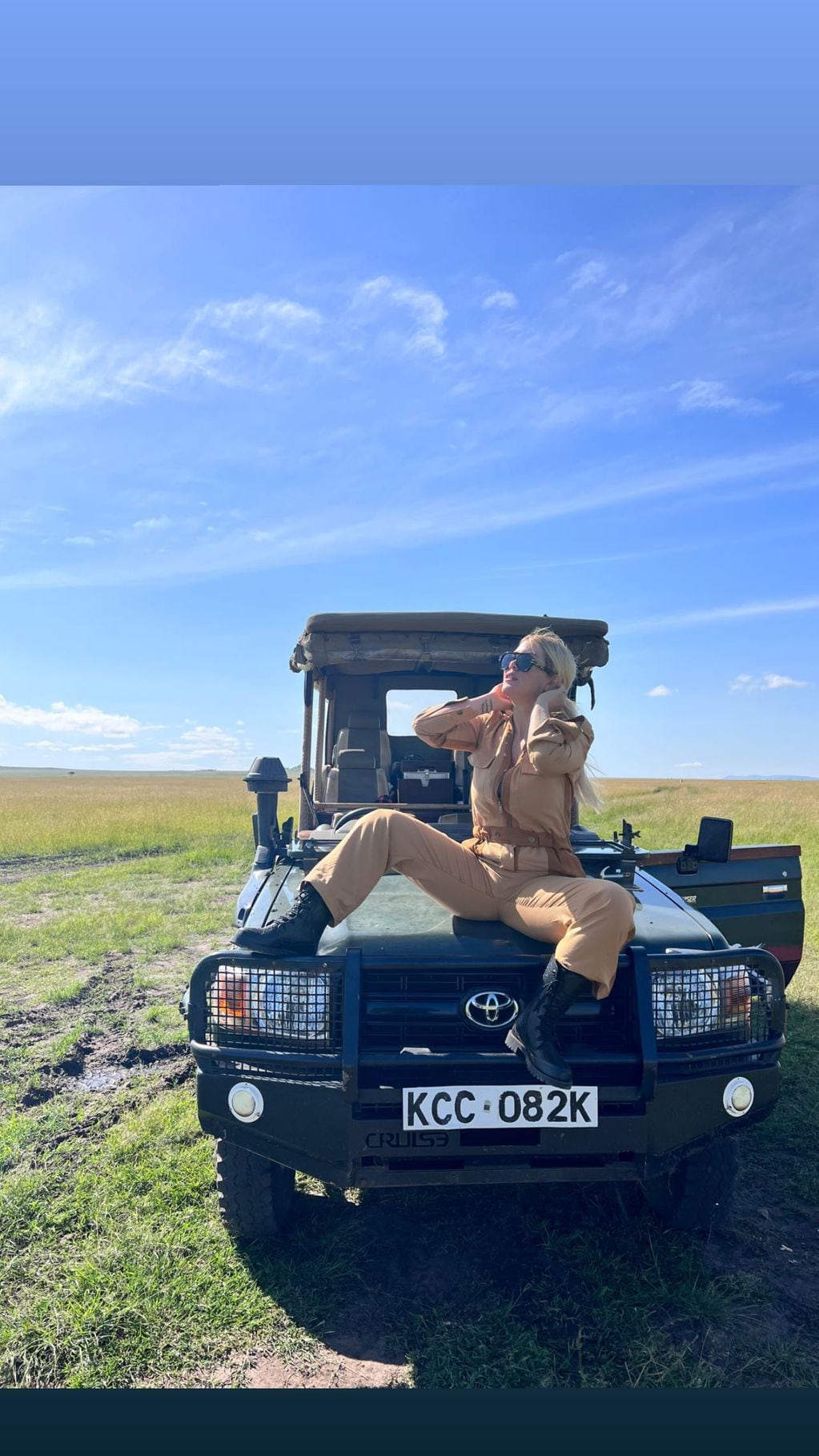 Wanda Nara hizo el safari de Maasai Mara