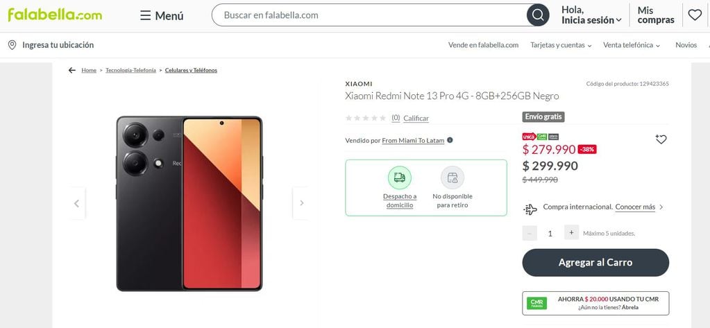 Esto sale el teléfono de gama media Xiaomi Redmi Note 13 PRO en Chile.