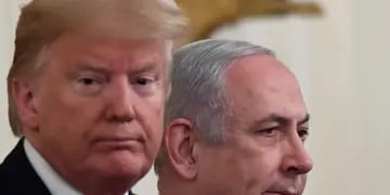 Donald Trump y Benjamin Netanyahu en Washington