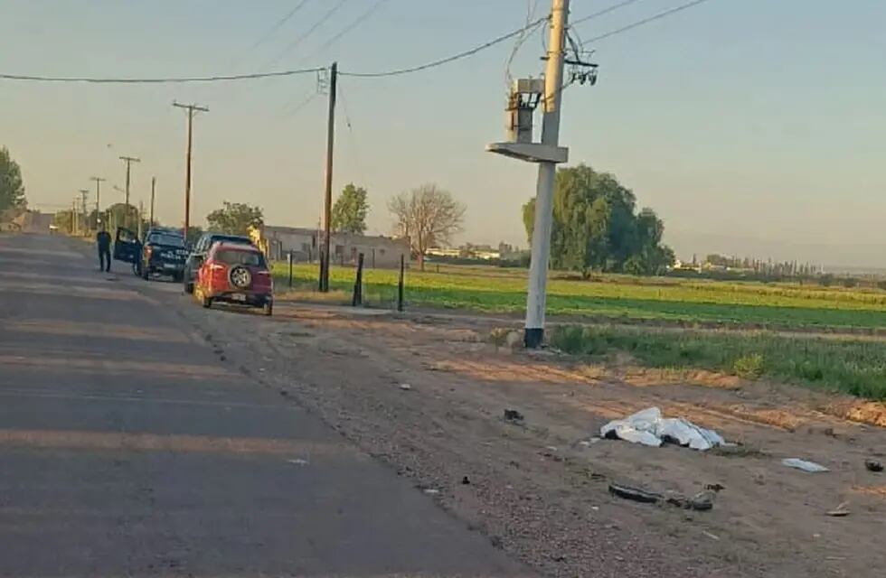 Un ciclista murió embestido por una camioneta en San Martín (Gentileza)