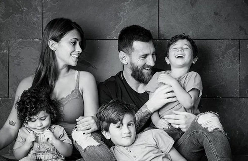 Lio Messi y su familia
