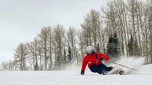 El mendocino de las nieves: es instructor de esquí, pasa medio año en las pistas y ganó el mundial con Argentina. Foto: Gentileza Juan Ignacio Crescitelli