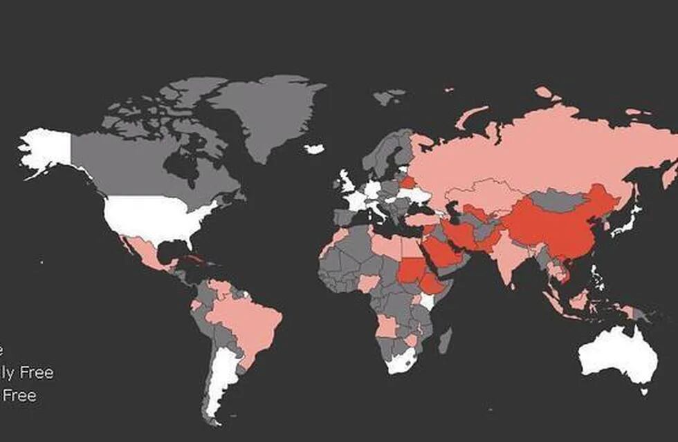 Argentina, entre los 16 países que no aplican censura a internet