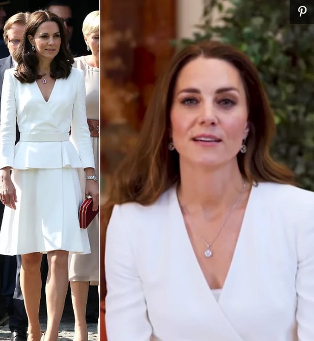 Kate Middleton  y su vestido blanco