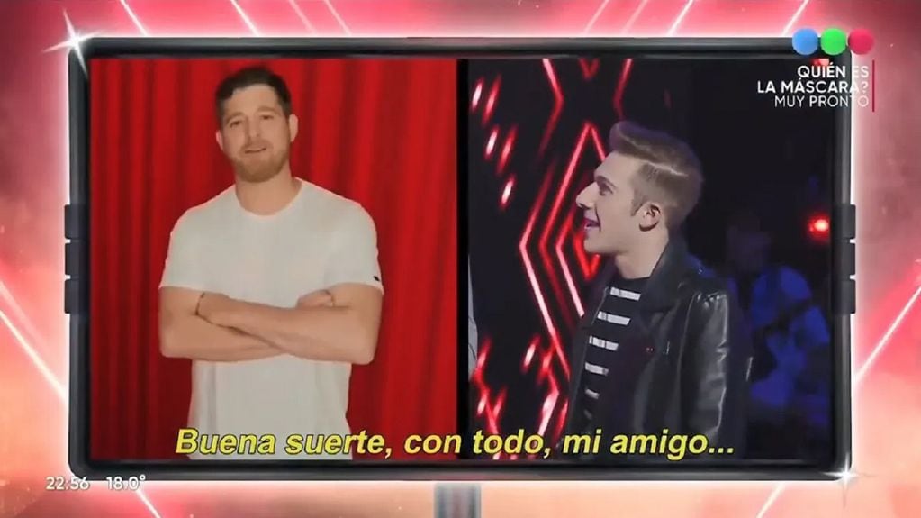 El mensaje de Michael Bublé a Iván Papetti, uno de los participantes favoritos en La Voz Argentina 2022 (Telefe)