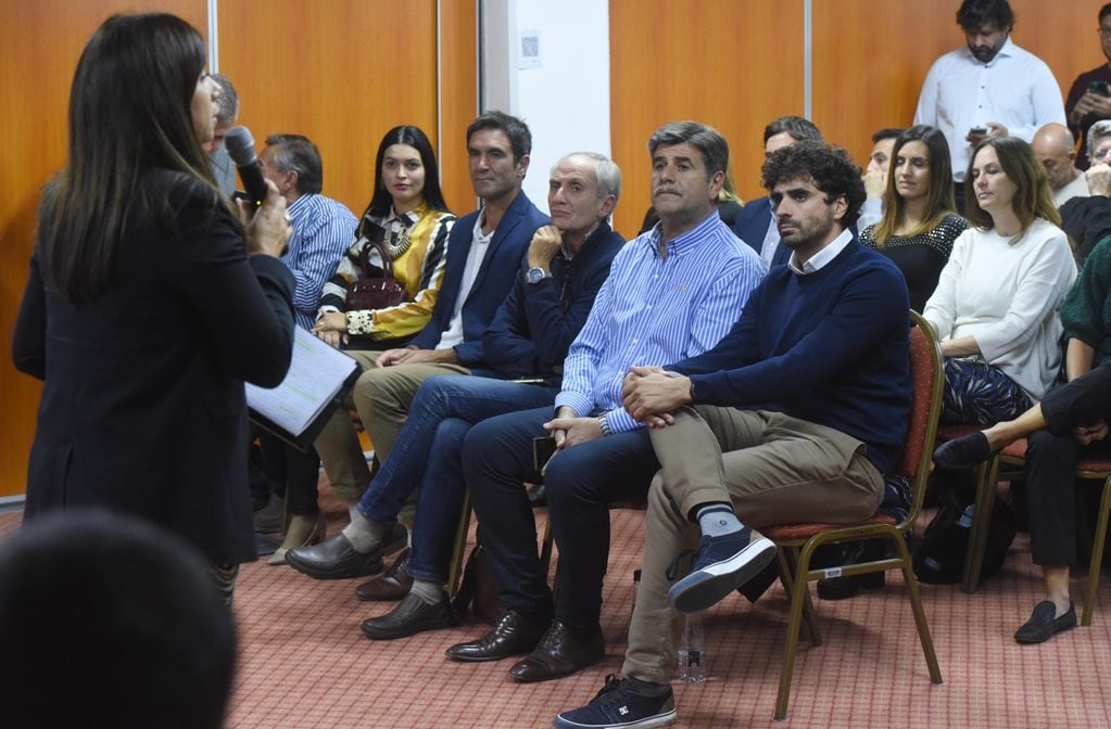 Destéfanis, Andraos, Rufeil y Abed participaron del anuncio del Gobierno sobre la UGDT.