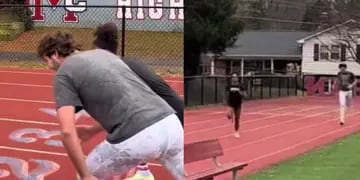 Retó a una atleta a una carrera de 400 metros, creyó que ganaría por “ser hombre” y fue humillado en redes