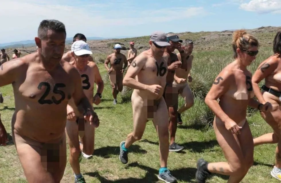 Cómo es la maratón nudista de Córdoba que es furor. / Foto: Gentileza