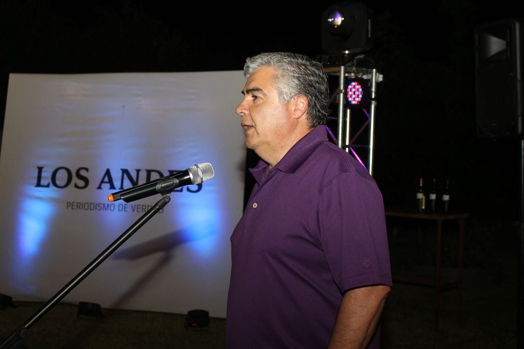 Raúl Pedone, editor general de Los Andes, dio la bienvenida.