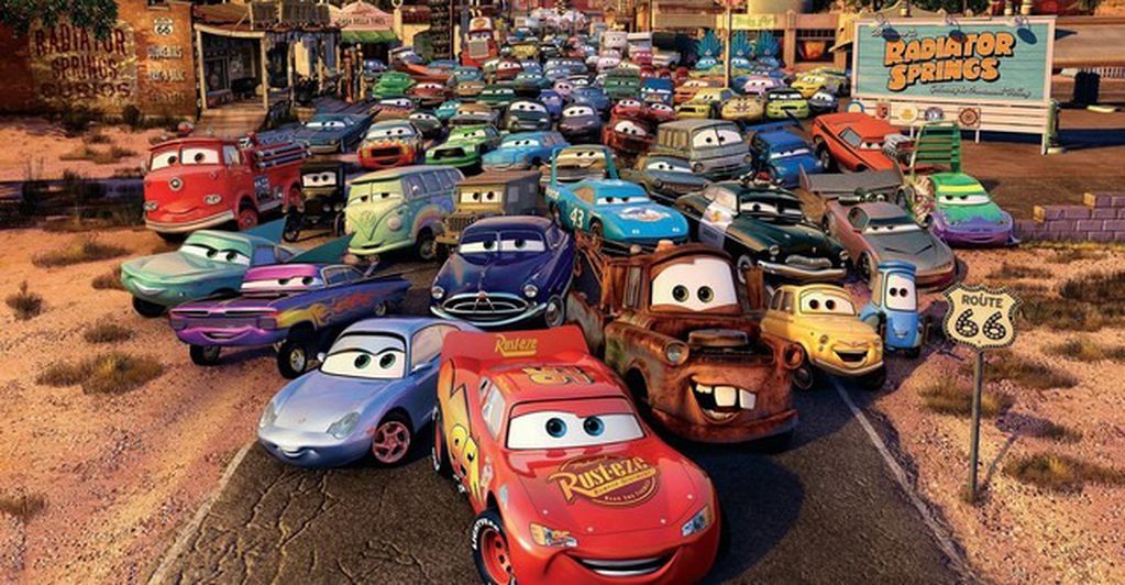 Cars, la película de Disney en el que traverso protagonizó con su voz.