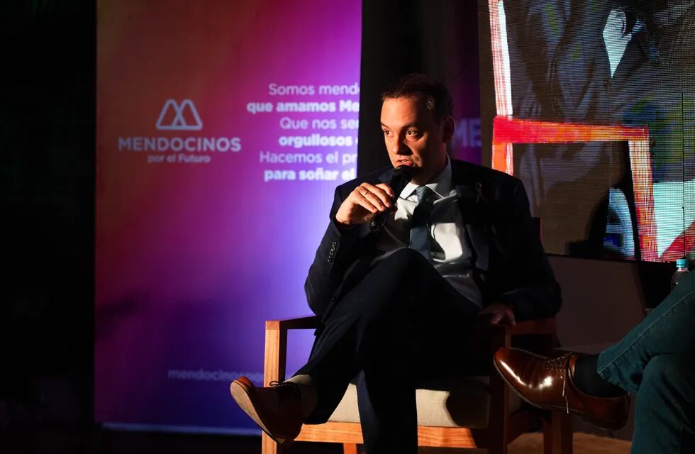 El economista Miguel Adorni dio una charla en Mendoza. Foto: Maximiliano Villegas / Gentileza