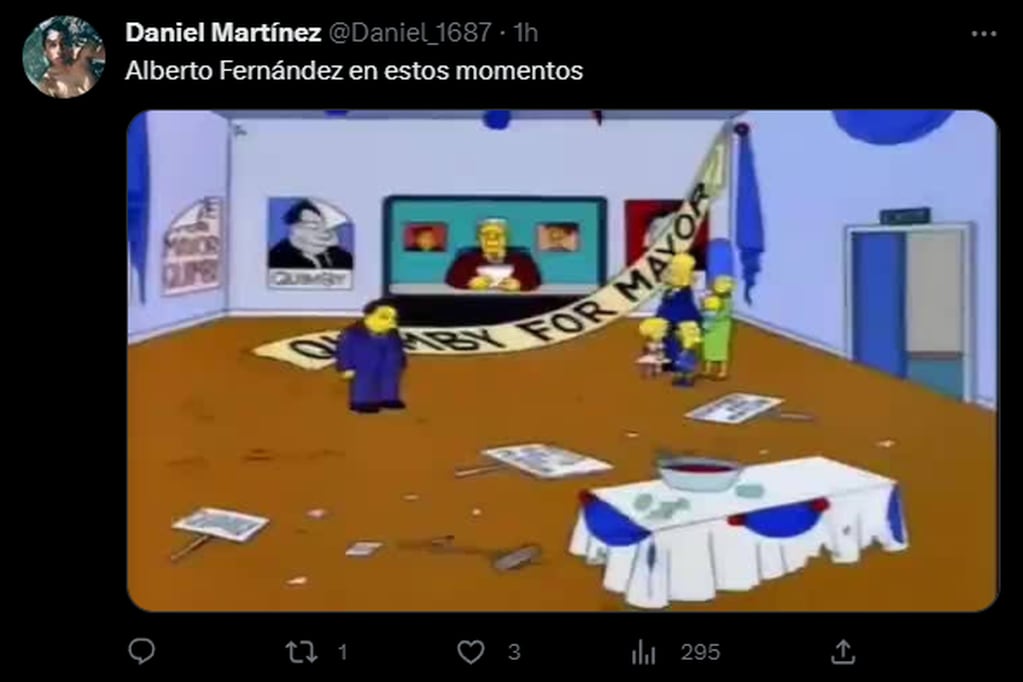 Los memes de Los Simpson fueron los mas recurrentes entre los usuarios. Foto: Twitter/@Daniel_1687