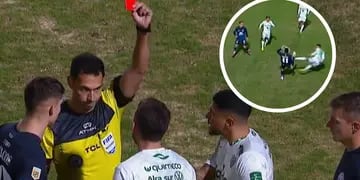 La insólita patada de Nahuel Gallardo en la derrota de Sarmiento de Junín ante Independiente Rivadavia