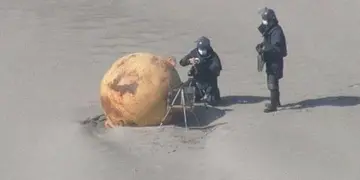 La bola en la playa