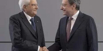 Sergio Mattarella y Mario Draghi