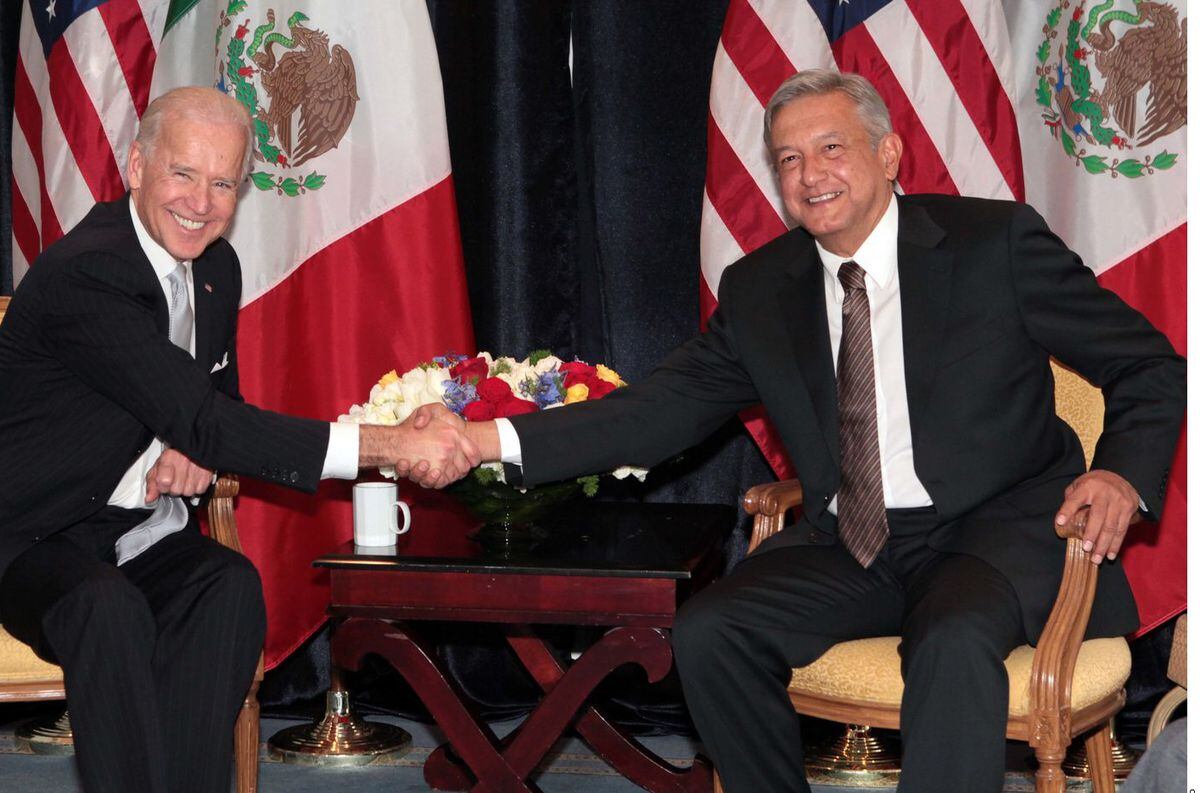Joe Biden y Andrés Manuel López Obrador, presidentes de EE.UU. y México, respectivamente.